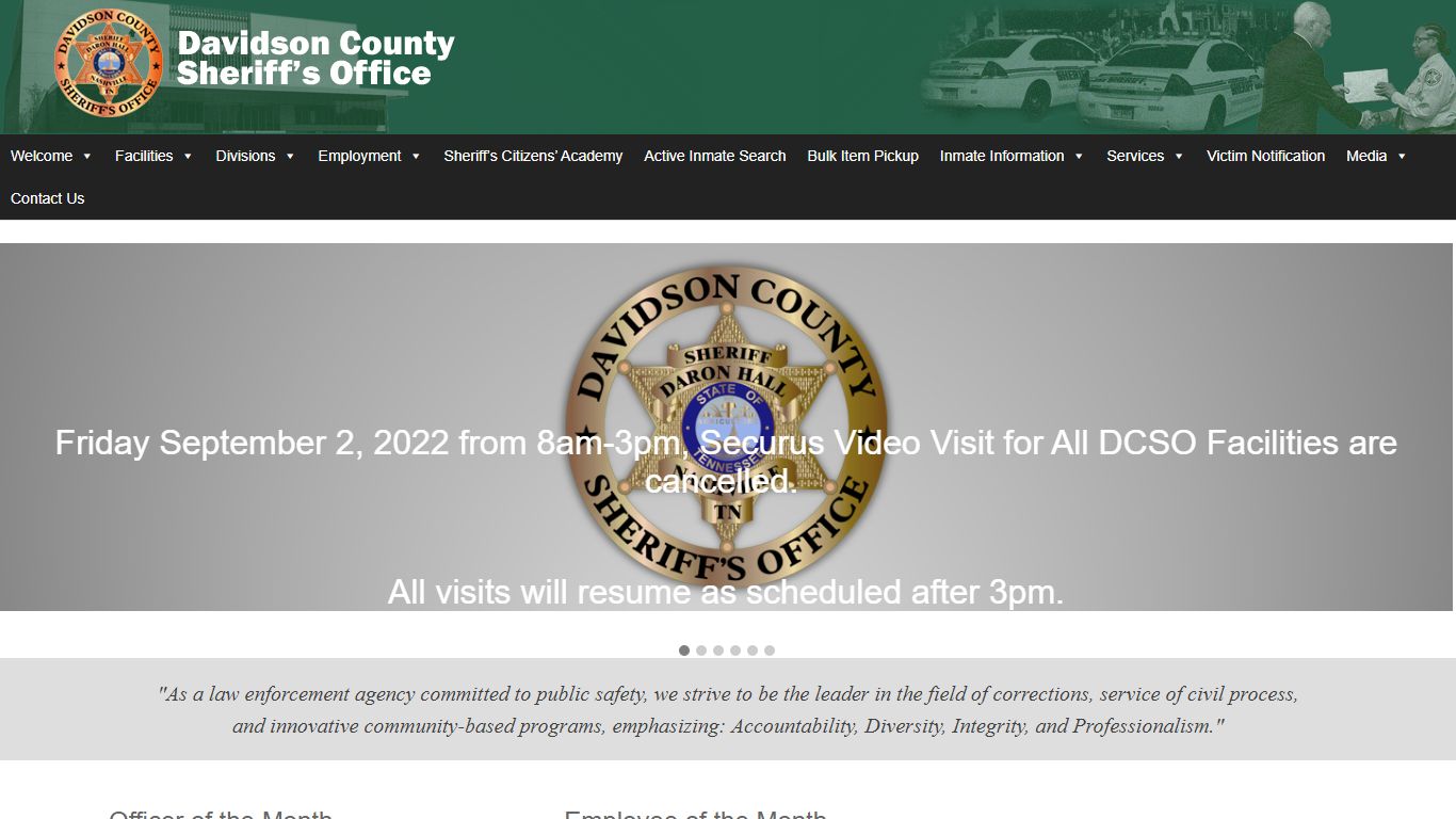 Davidson County Sheriff – Nashville Tennessee – Davidson County Sheriff ...